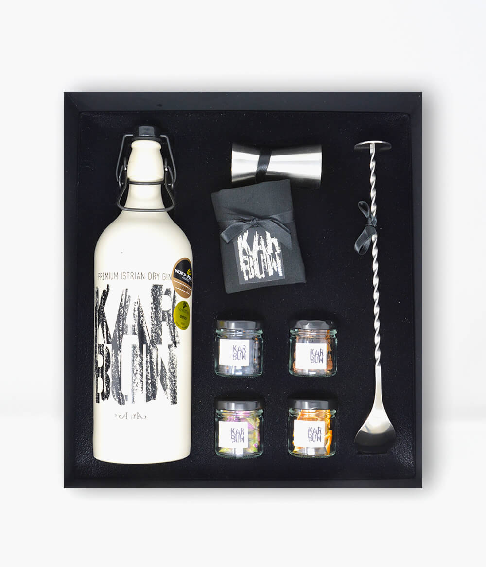 Premium Geschenkset Gin Karbun 0,75L